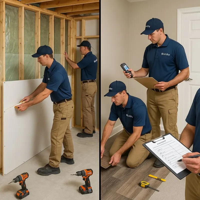 Repairs and Reconstruction process in Warroad, MN